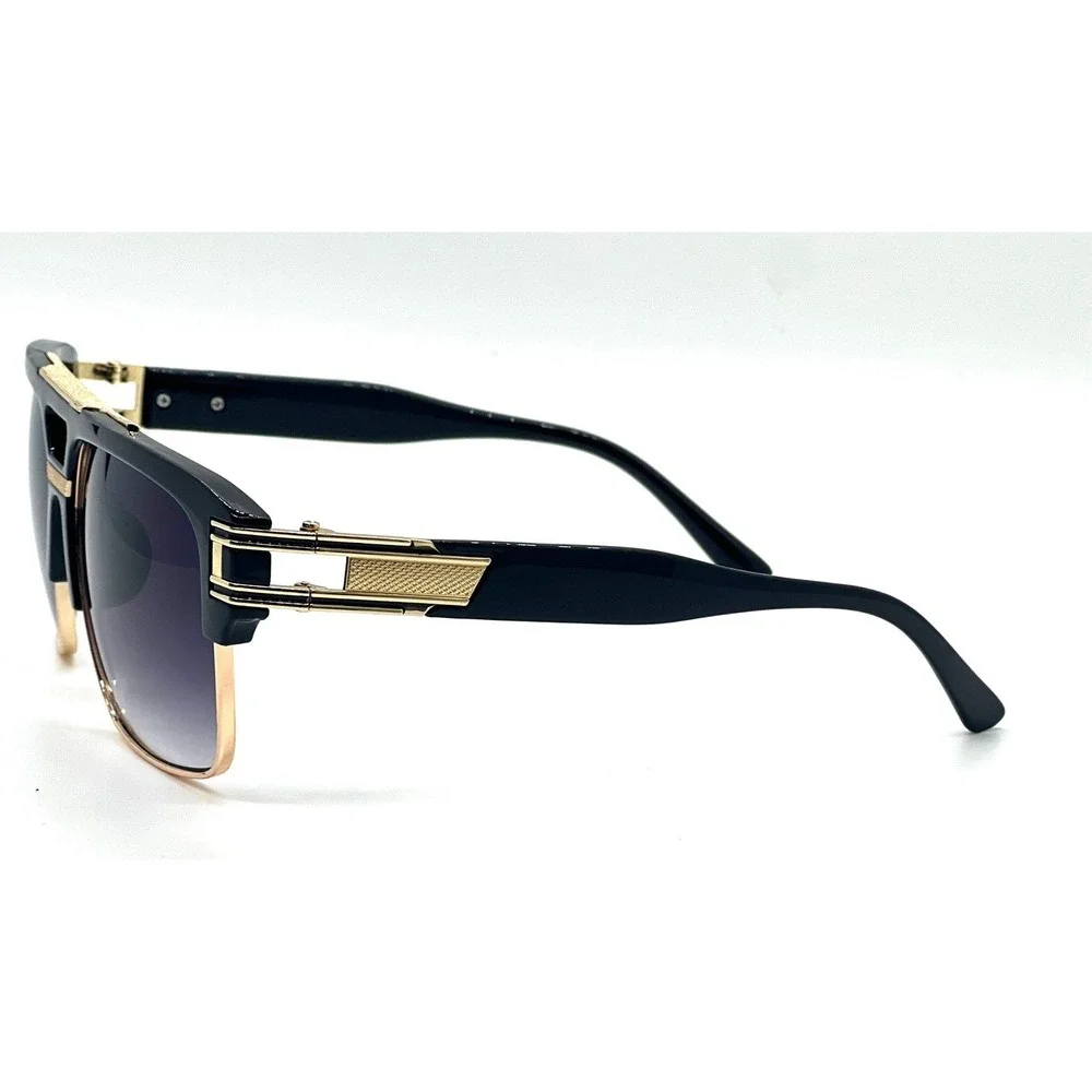 Rectangular Gangster Black Shades‎ Mens Designer Sunglasses Cholo Party Shades